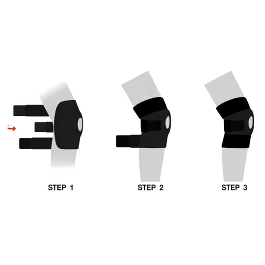 Multi-Purpose Knee Support & Compression Brace - Relief for Joint Pain, Arthritis & Sports Injuries - Adjustable Strap for Men & Women, Black (1-Pack)