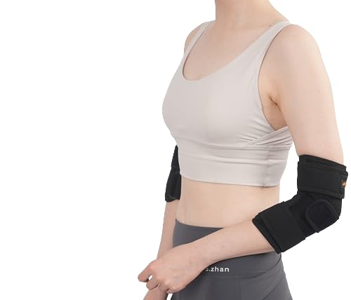 Multi-Purpose Elbow Support & Compression Brace - Relief for Tendonitis, Arthritis & Sports Injuries - Adjustable Strap for Men & Women, Black (1-Pack)